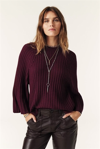 Ba&sh, Pull Jobert knit, Prune